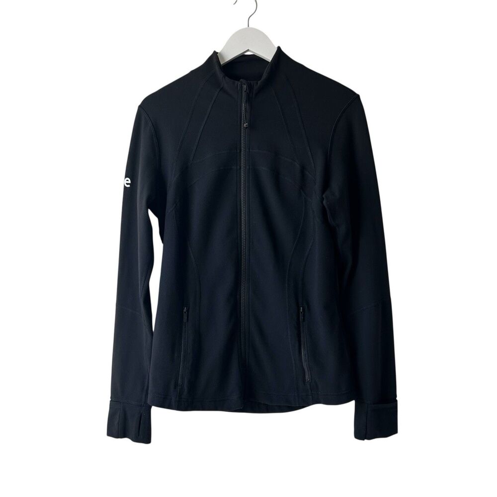 Lululemon Define Jacket Women’s Size 12 Black Full Zip Pockets Sport Workout Gym